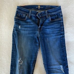 7 for all mankind ankle skinny jeans